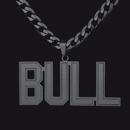 Custom Name Letter Cuban Link Chain Necklace for