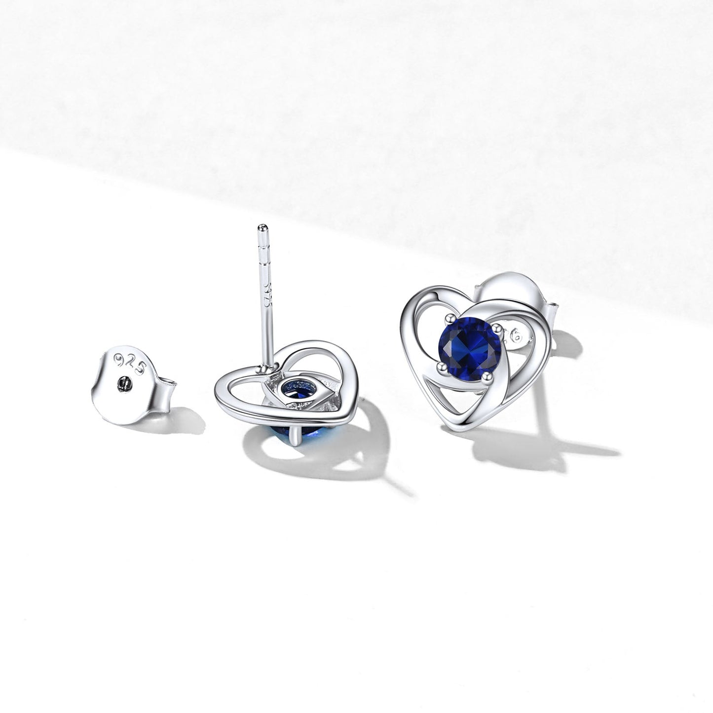 Sterling Silver Celtic Knot Birthstone Stud Earrings Birthday Gifts for