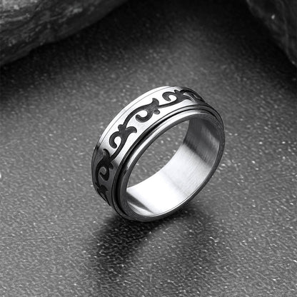 Celtic Knot Finger Spinner Band Ring for