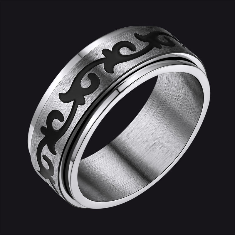 Celtic Knot Finger Spinner Band Ring for