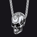 Gothic Celtic Skull Pendant Necklace for