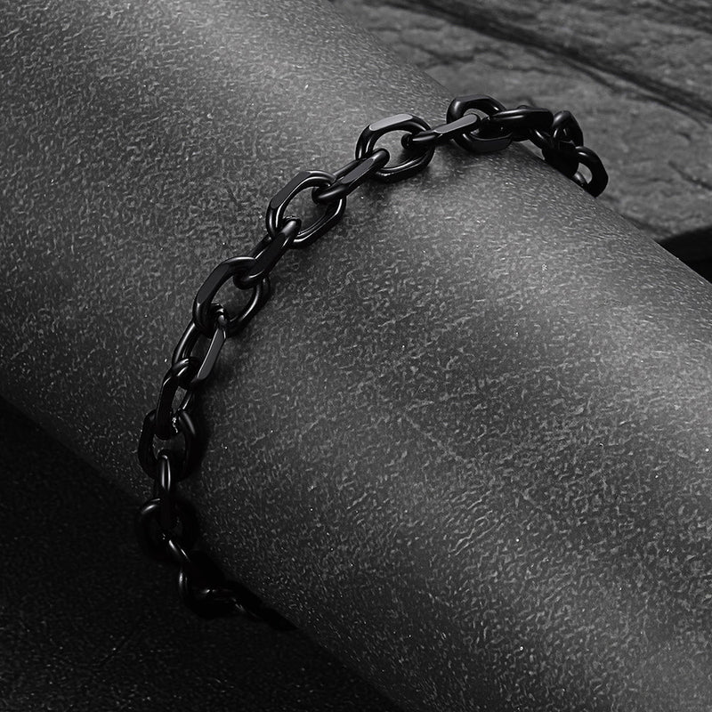 Stainless Steel Rolo Link Bracelet for