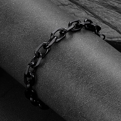 Stainless Steel Rolo Link Bracelet for