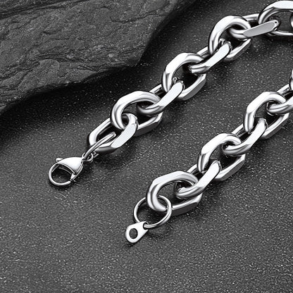 Stainless Steel Rolo Link Bracelet for