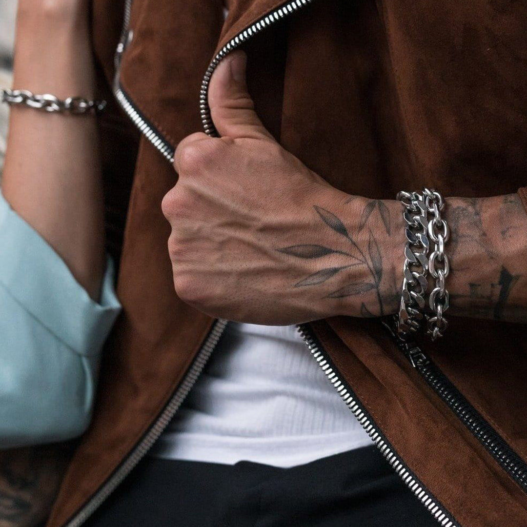 Stainless Steel Rolo Link Bracelet for