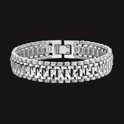 Chunky Watch Strap Link Chain Bracelet for