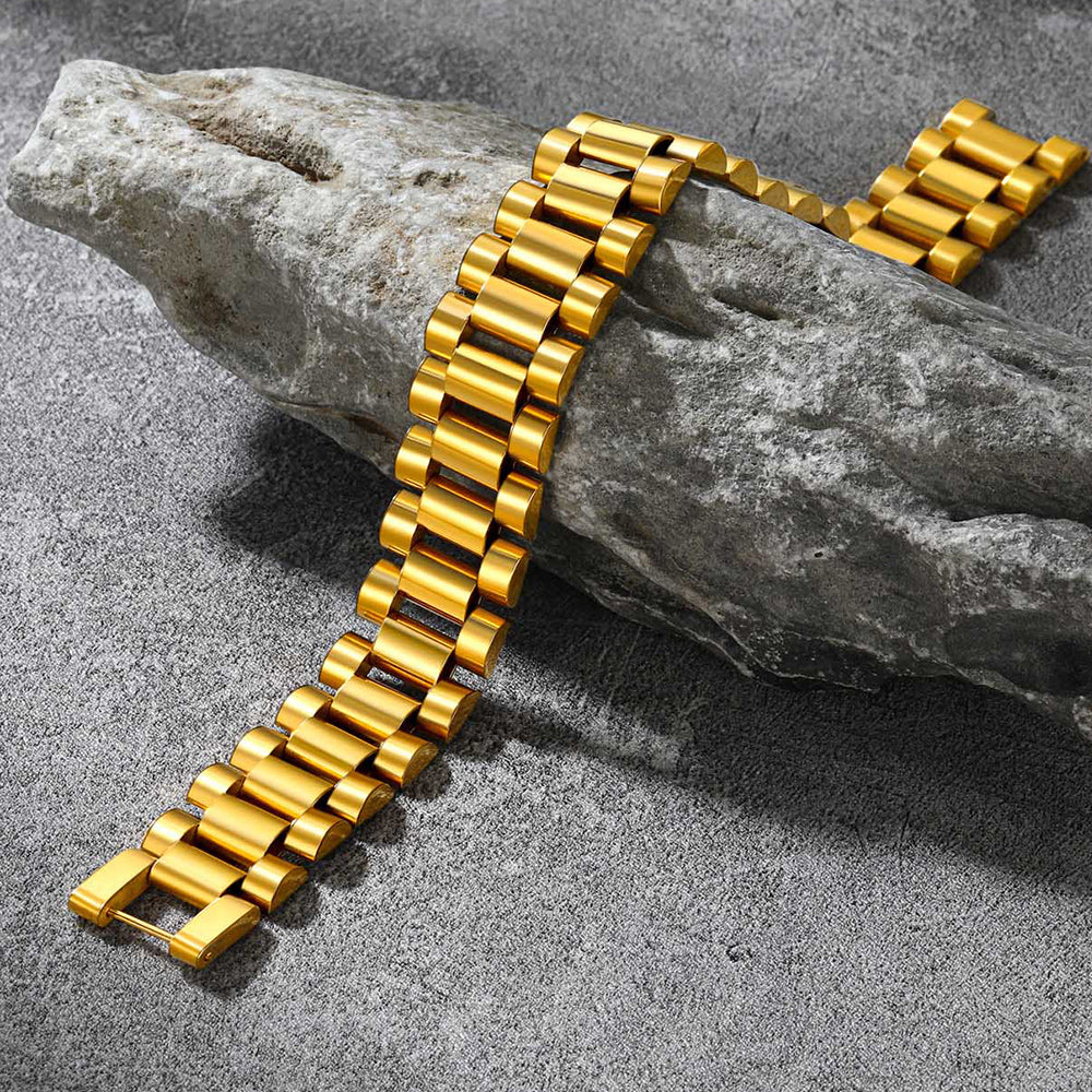 15mm Chunky Watch Band Chain Bracelet Watch Strap Bracelet for