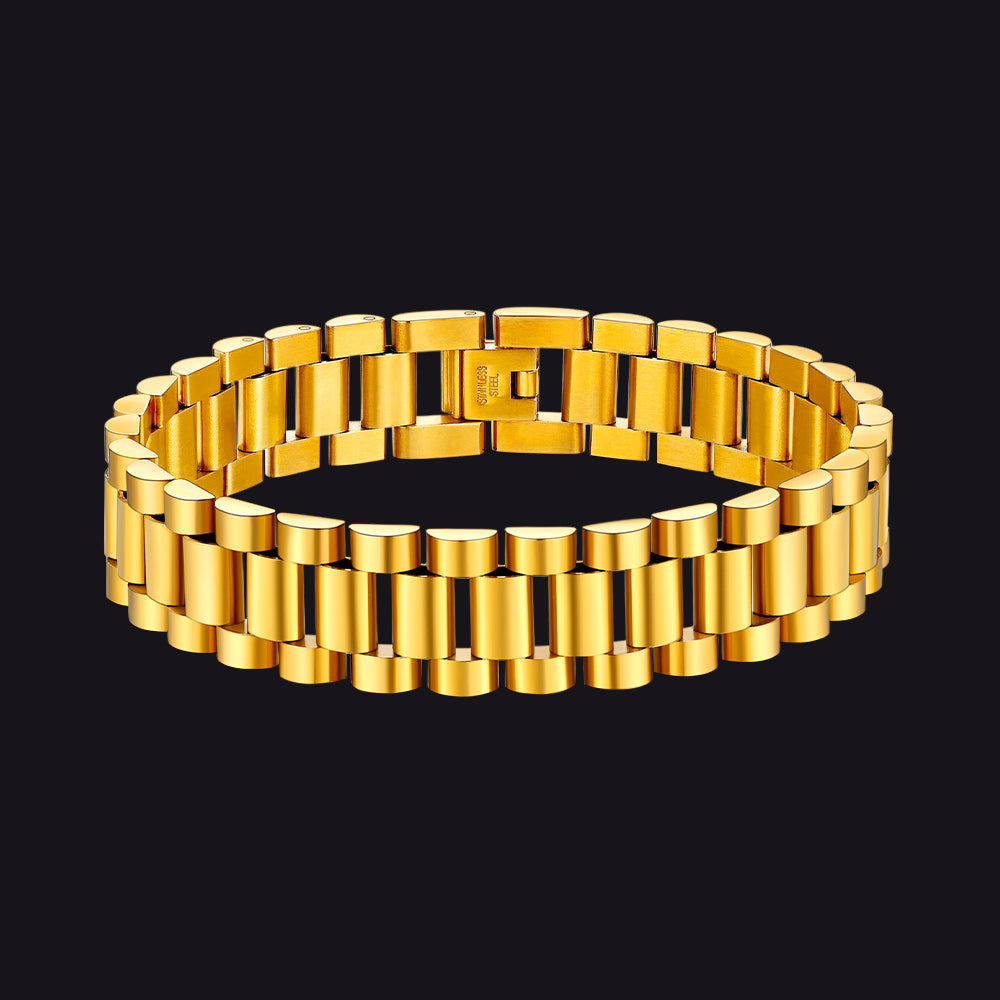 15mm Chunky Watch Band Chain Bracelet Watch Strap Bracelet for