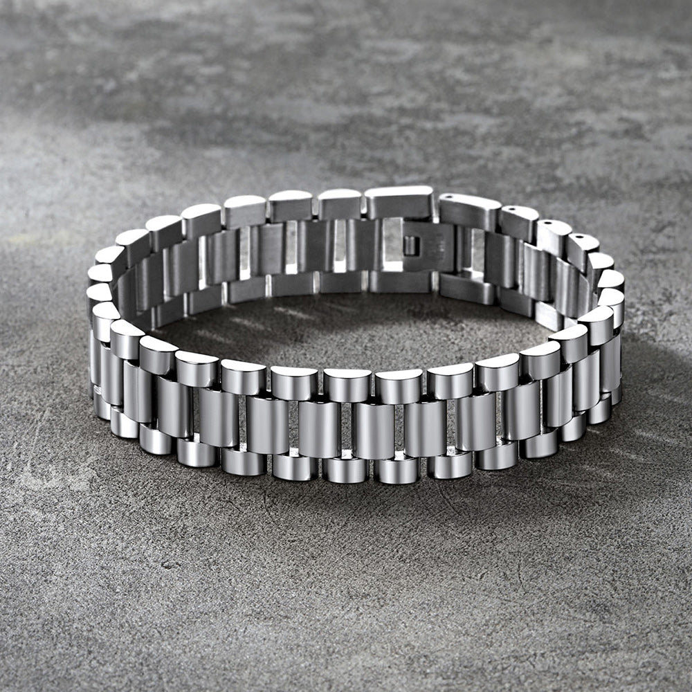 15mm Chunky Watch Band Chain Bracelet Watch Strap Bracelet for