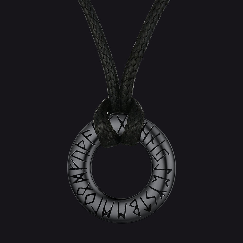 Viking Mobius Infinity Necklace Adjustable Leather Chain for