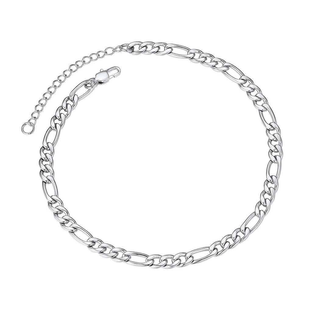 5mm Classic Figaro Link Anklet Bracelet for