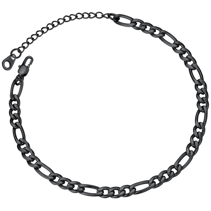 5mm Classic Figaro Link Anklet Bracelet for