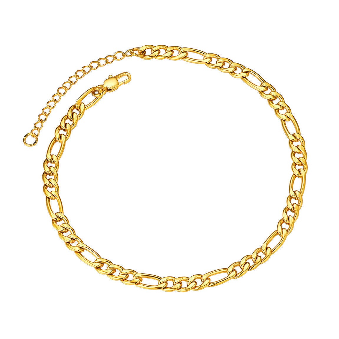 5mm Classic Figaro Link Anklet Bracelet for