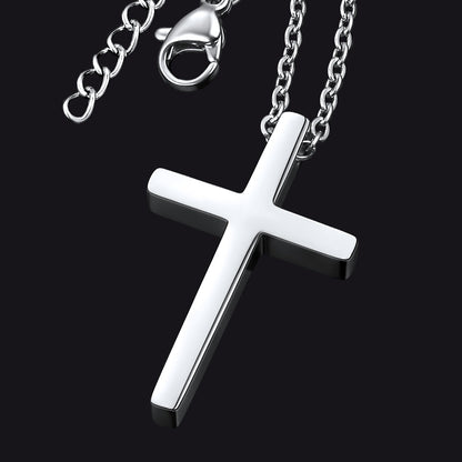 Classic Cross Necklace Christian Faith Pendant for