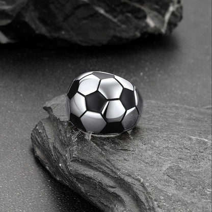 Sport Cool Football Ring Stainless Steel for Fans