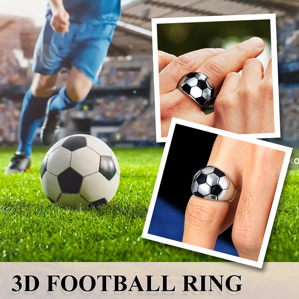 Sport Cool Football Ring Stainless Steel for Fans