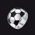 Sport Cool Football Ring Stainless Steel for Fans