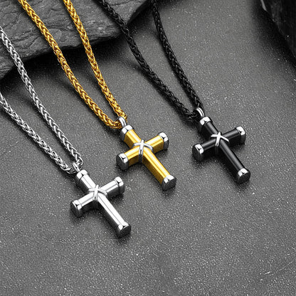 Customized Cross Cremation Urn Necklace Memorial Jewelry for