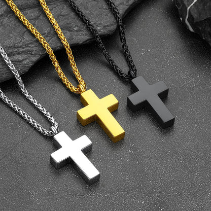 Customized Cross Cremation Urn Ashes Necklace Memorial Keepsakes Pendant