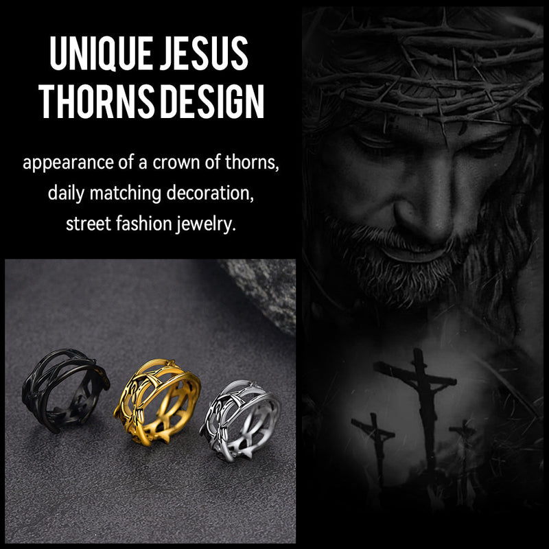 Christian Jesus Crown of Thorns Ring for