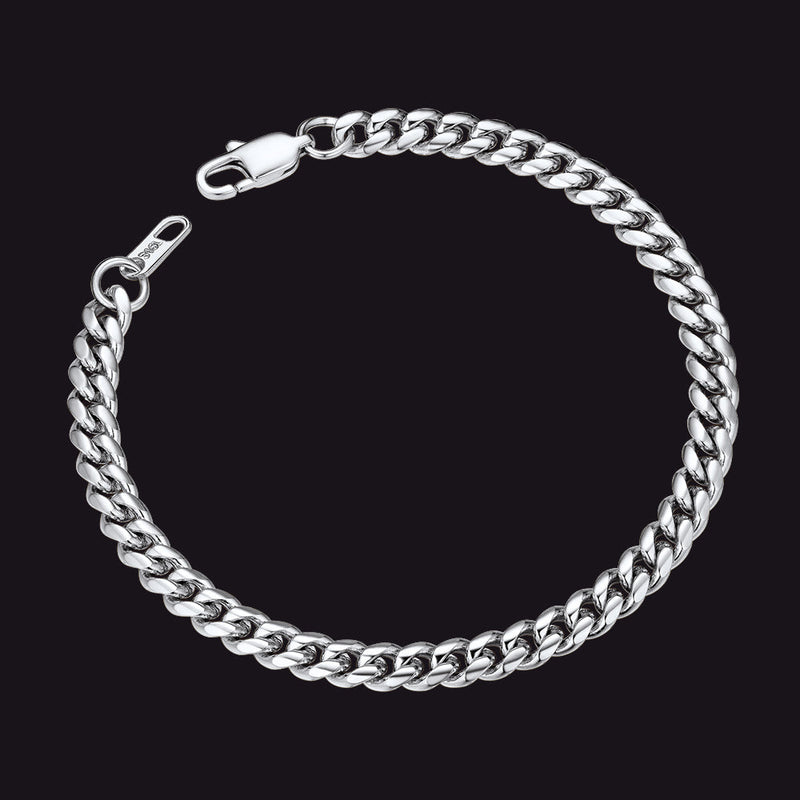 Stainless Steel Cuban Link Curb Bracelet for