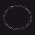 Stainless Steel Cuban Link Curb Bracelet for