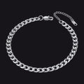 Stainless Steel Cuban Chain Link Anklet Bracelet for
