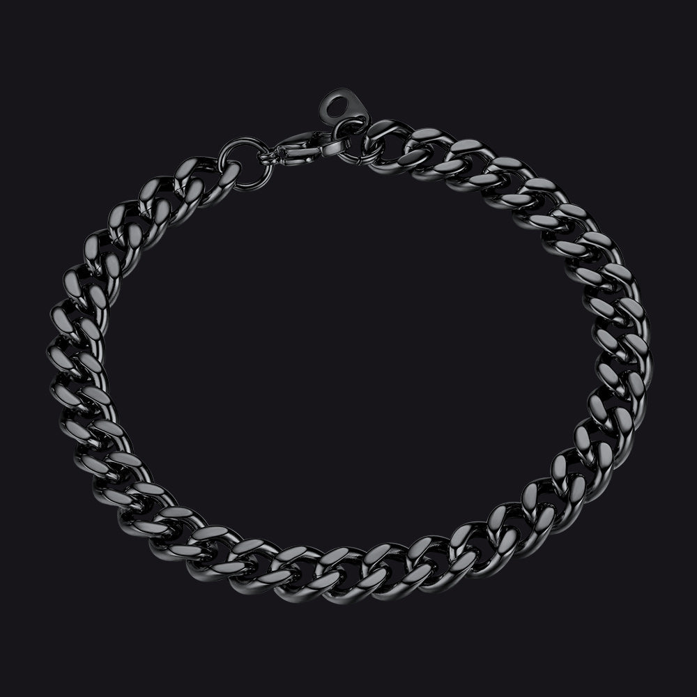 Thick Cuban Chain Link Bracelet for 5/7/9/12mm Width