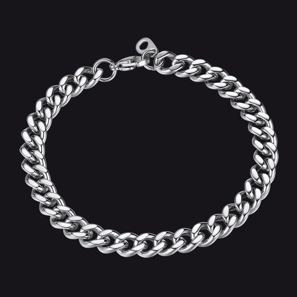 Thick Cuban Chain Link Bracelet for 5/7/9/12mm Width