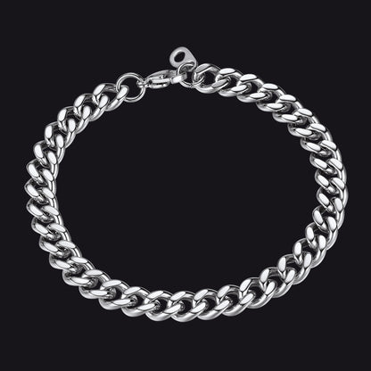Thick Cuban Chain Link Bracelet for 5/7/9/12mm Width