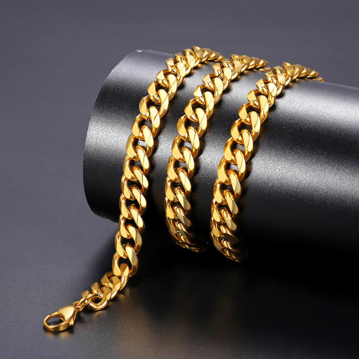 Chunky Miami Curb Cuban Link Chain Necklace for