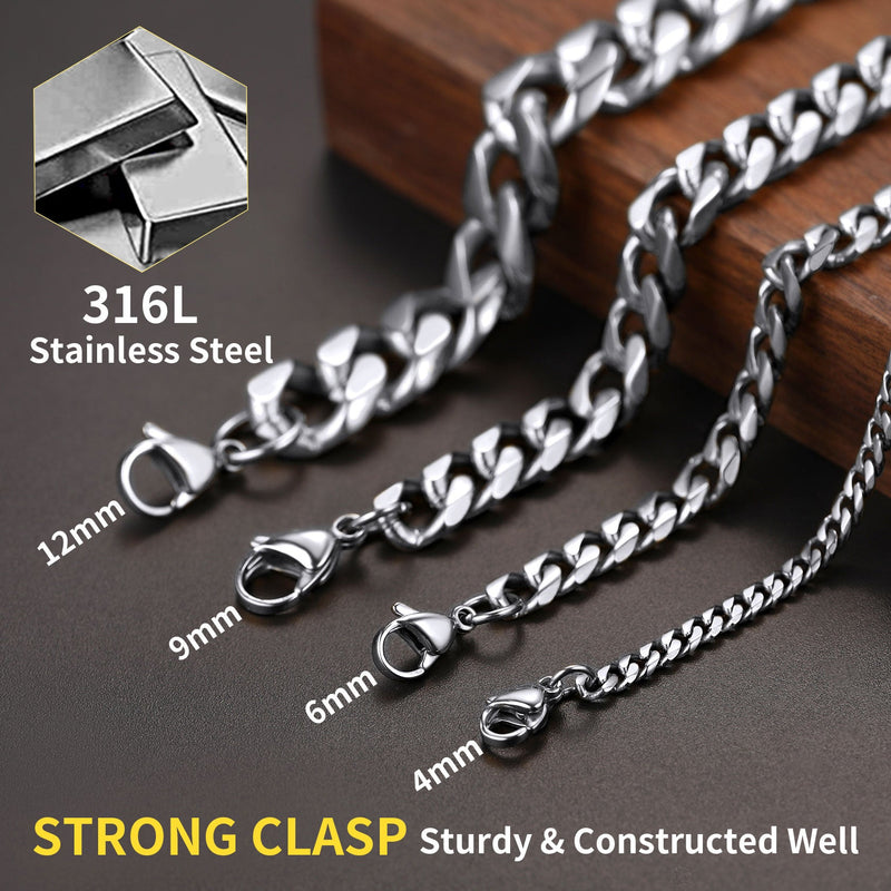 Chunky Miami Curb Cuban Link Chain Necklace for