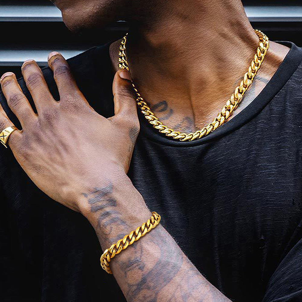 Chunky Cuban Link Chain Bracelets Gift for