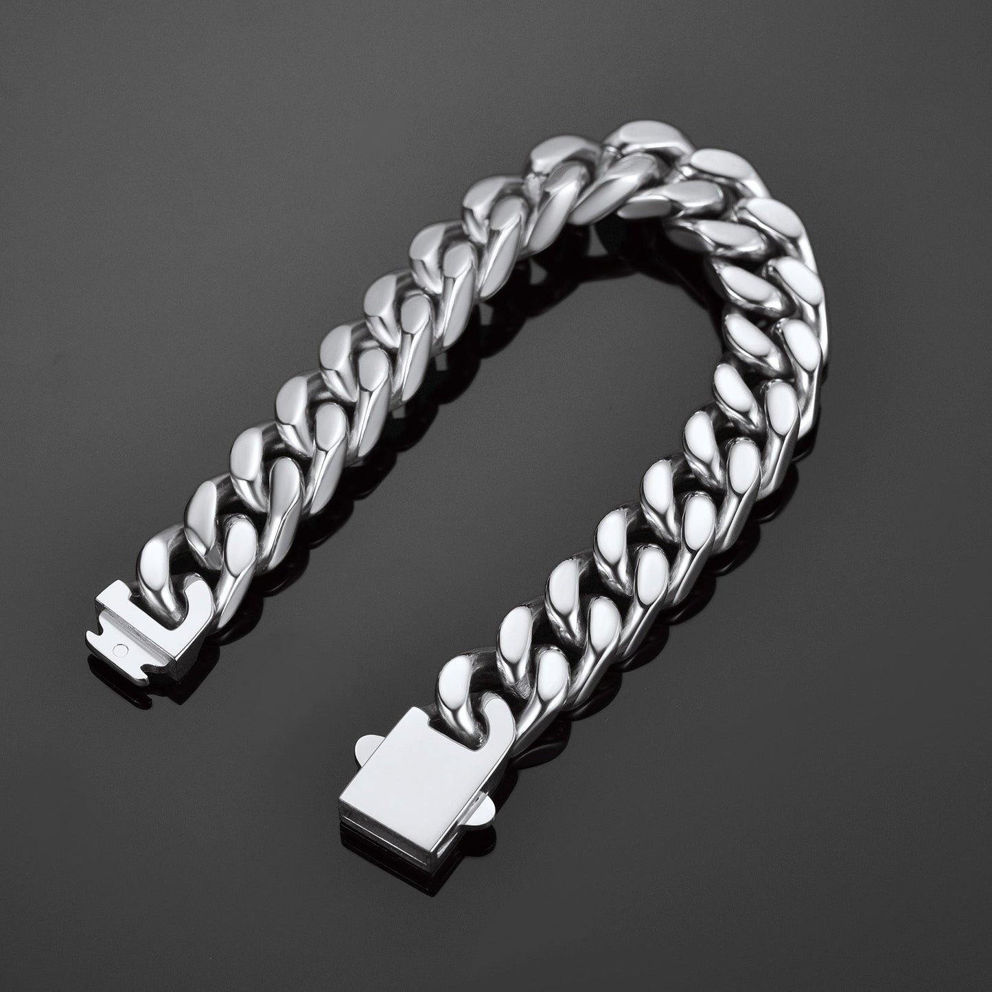 Miami Cuban Link Chain Bracelet 5/7/9/12mm Width for