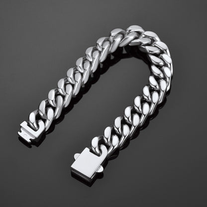 Miami Cuban Link Chain Bracelet 5/7/9/12mm Width for