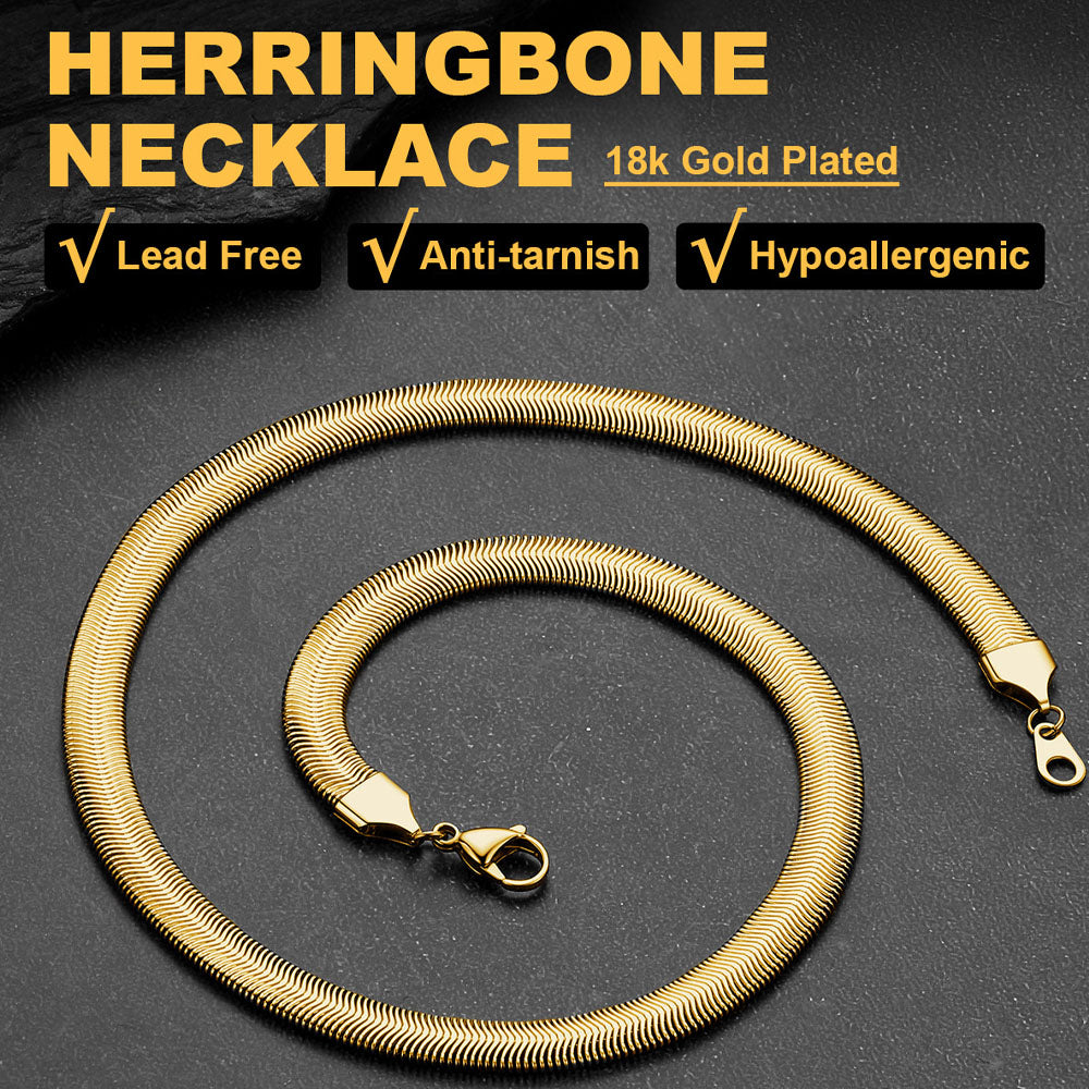 Snake Chain Link Necklace for 8mm