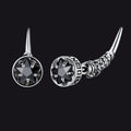 Viking Rune Fang Stud Earrings for – Nordic Star Cz Earrings