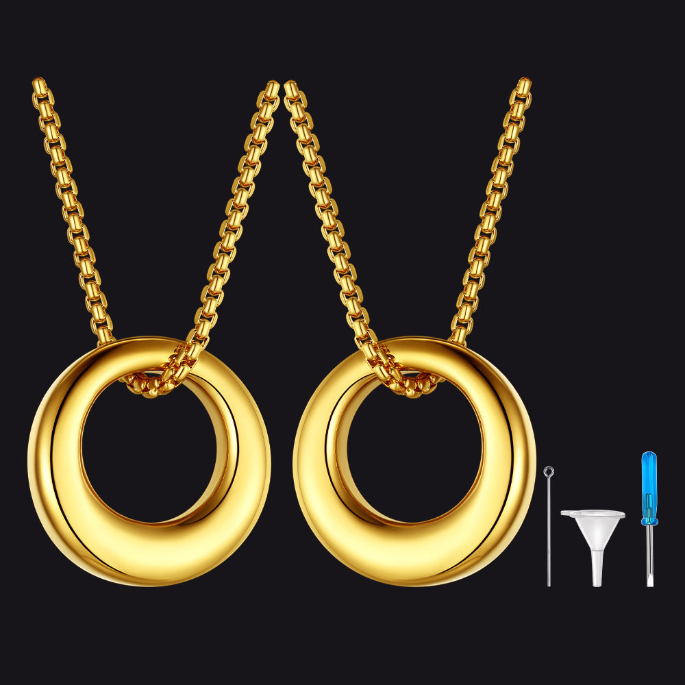 Custom Circle of Life Urn Ashes Necklace Cremation Jewelry