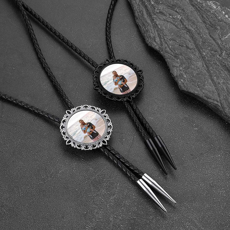 Customized Memorial Wedding Photo Bolo Ties for