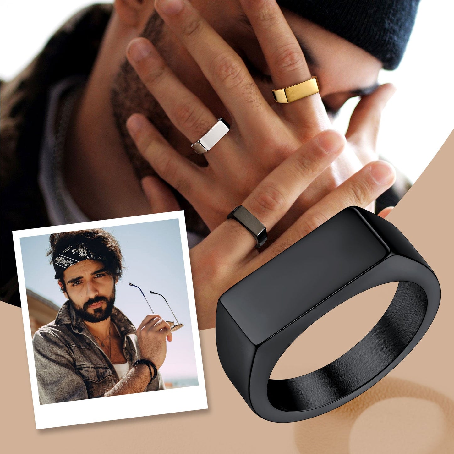 Customized Minimalist Band Ring for