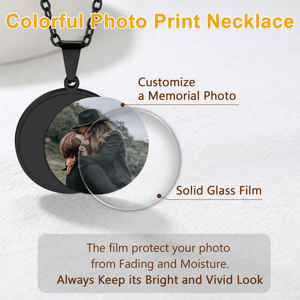 Customized Memorial Pet Picture Necklace for