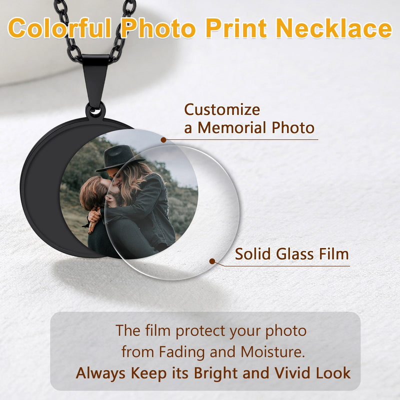 Customized Memorial Pet Picture Necklace for