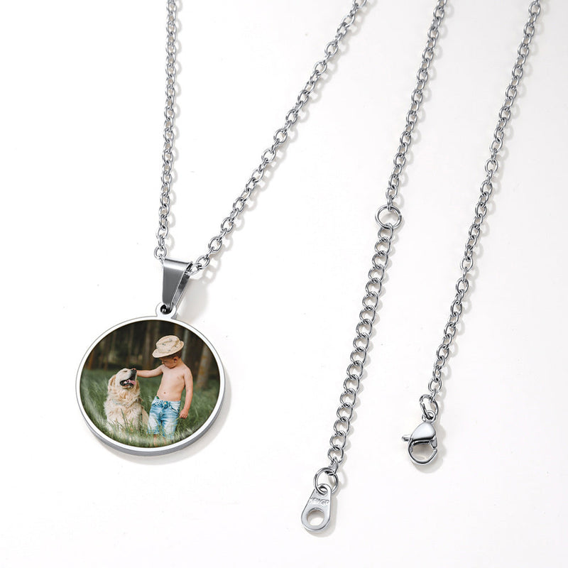 Customized Memorial Pet Picture Necklace for