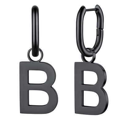Hypoallergenic Initial Letter Dangle Earrings for