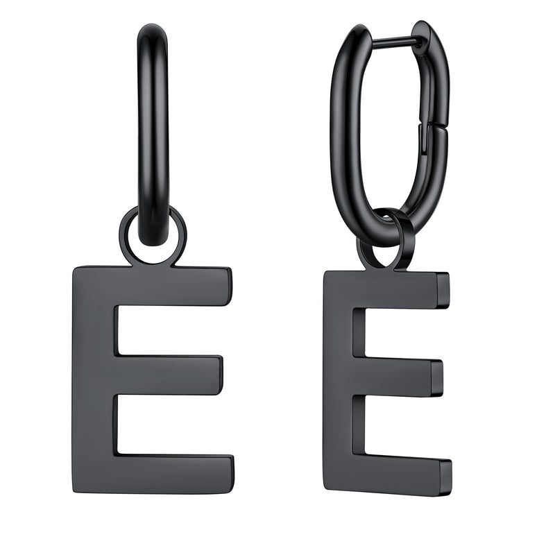 Hypoallergenic Initial Letter Dangle Earrings for
