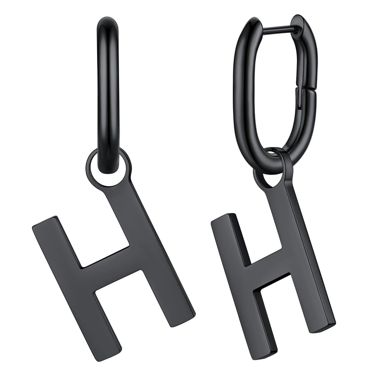 Hypoallergenic Initial Letter Dangle Earrings for