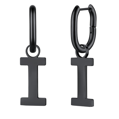 Hypoallergenic Initial Letter Dangle Earrings for