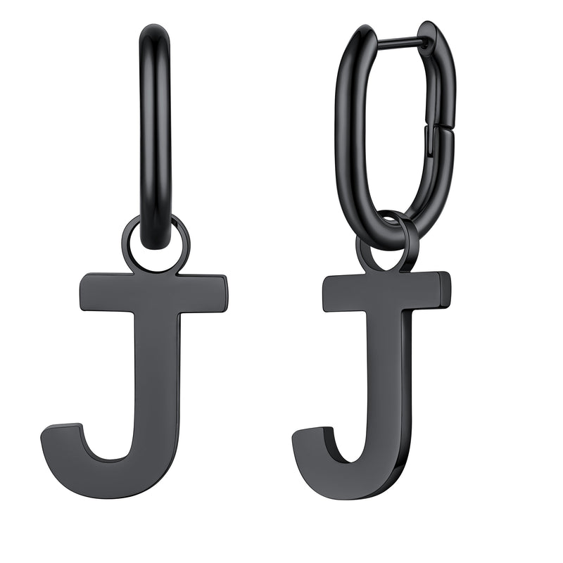 Hypoallergenic Initial Letter Dangle Earrings for