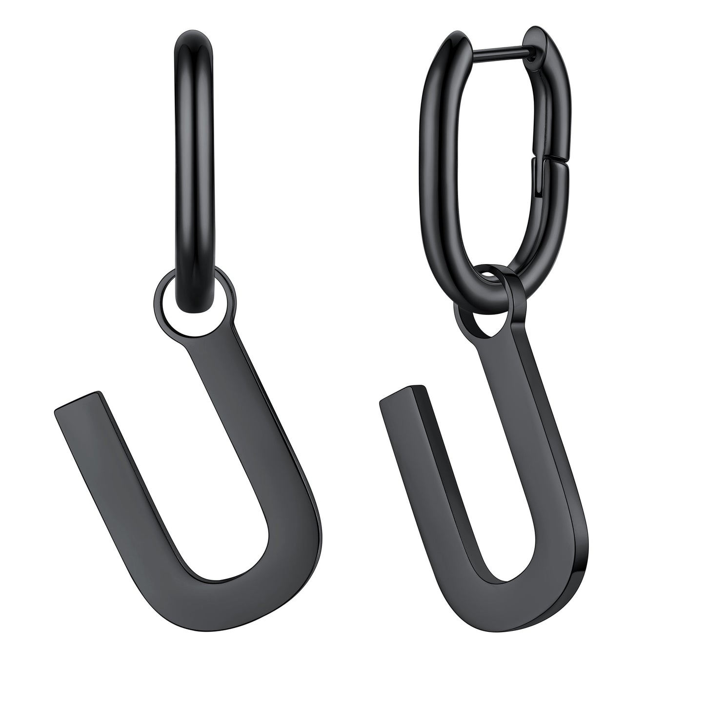 Hypoallergenic Initial Letter Dangle Earrings for