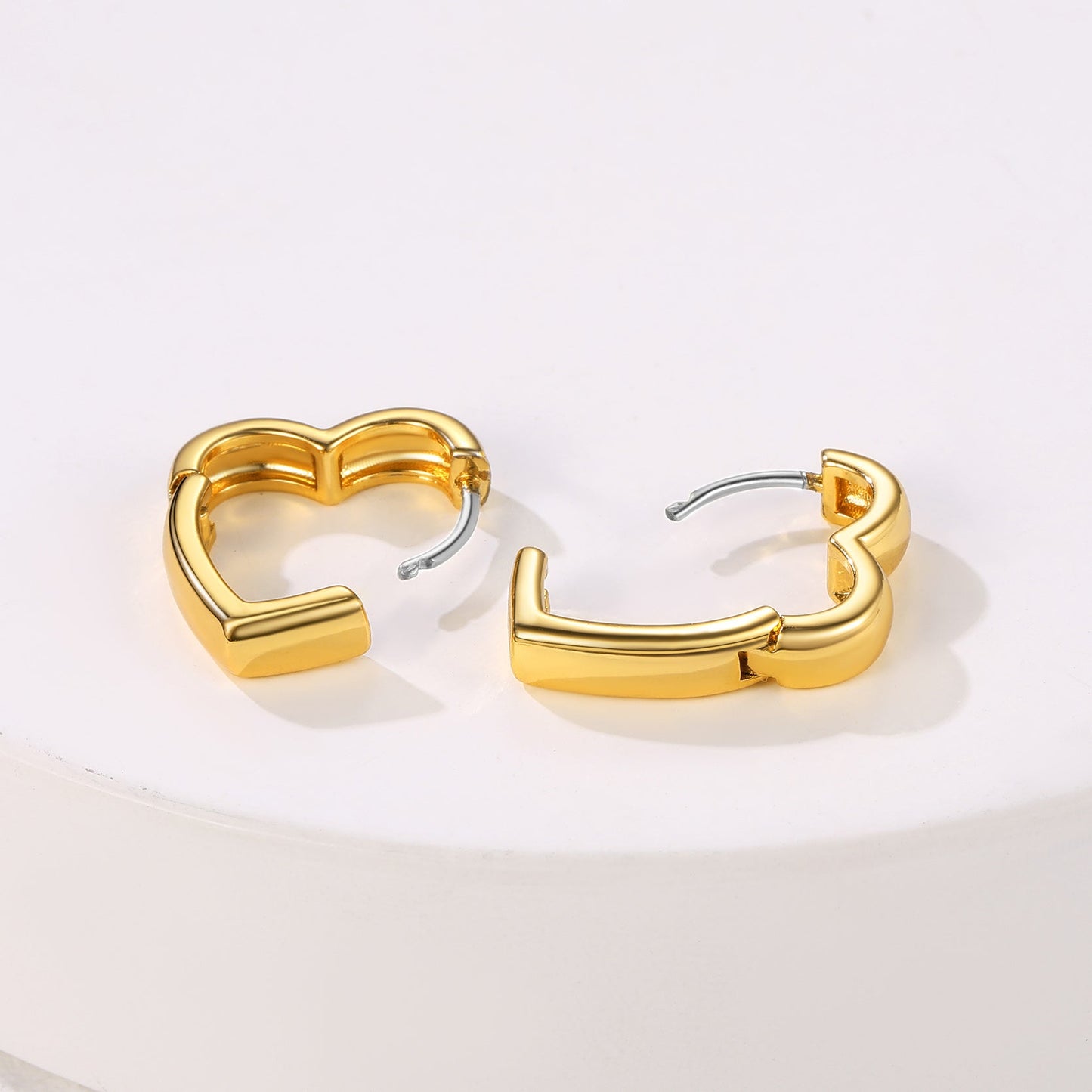 Dainty Heart-shaped Earrings for